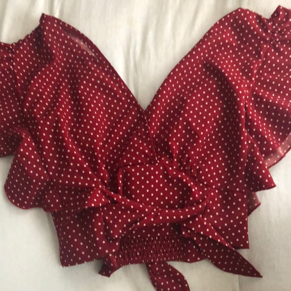 Vneck crop top